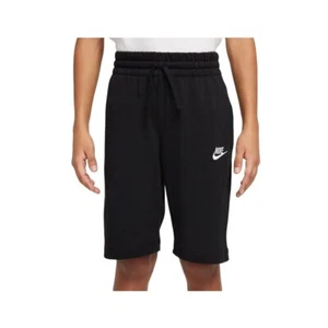 Nike Boy's Cotton Shorts DC0854-010 Black/White SZ XS - Picture 1 of 4