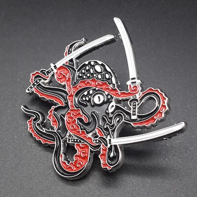 Pin Anstecker Ninja Kraken Oktopus Cephalopode Tanta Ninjutzu Special Forces
