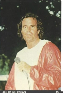 ⭕VTG Tarjeta Bolsillo Calendario 1985 JULIO IGLESIAS Portugal Grupo Música Cantante - Imagen 1 de 2
