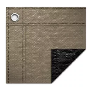 25' x 45' Rectangle In-Ground Swimming Pool Winter Cover 12 Year - Sand - Picture 1 of 2