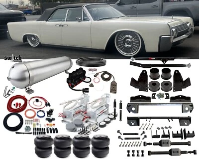 Continental 1964-1969 Bolsas delanteras y kit de 4 eslabones triangulados traseros con gestión de aire Foto 1 de 4