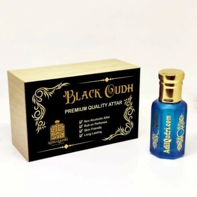 AdilQadri Premium Black Oudh Attar 10ml Foto 1 de 3