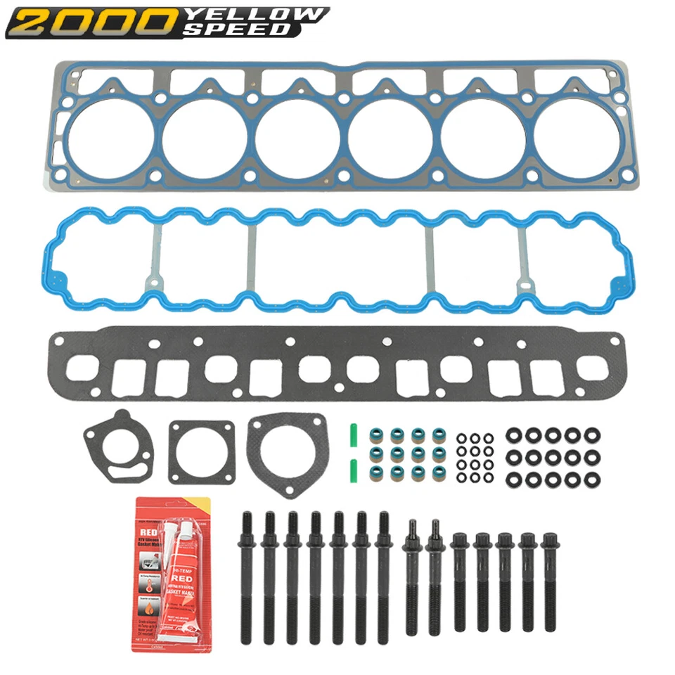 Head Gasket Head Bolts Set Fit For Jeep Grand Cherokee Wrangler TJ 4.0L 99-03  Foto 1 de 4