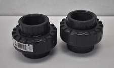 Lot of 2 B&K 2" PVC Threaded Unions Fits Schedule 40 & 80 Pipe 164-108