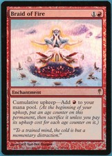 Braid of Fire FOIL Coldsnap PLD Red Rare MAGIC MTG CARD (ID# 246344) ABUGames
