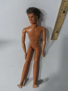 Ken Doll 1975 Articulated Body Posable 1990 Head Rooted Brown Hair Blue Eyes - Picture 1 of 3