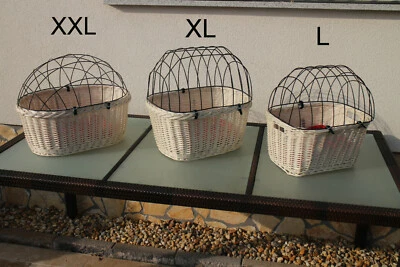 Hundefahrradkorb Lenkerkorb Hundekorb Weide Weidenkorb Hund Transportkorb vorne