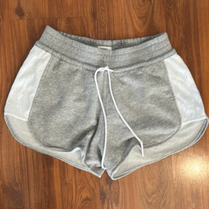 Adidas Heather Gray and white shorts with drawstring size M - Picture 1 of 4