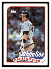 1989 Topps #695 CARLTON FISK Chicago White Sox