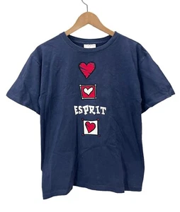 Vintage 90s Esprit Heart Logo T-Shirt Youth XL Women’s S/M - Picture 1 of 3
