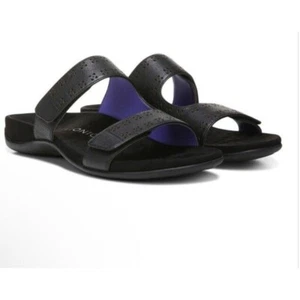 Sandalias Vionic Nakia Mujer 7.5 Ajustable Deslizable Negro Soporte Arco Nuevas - Imagen 1 de 11