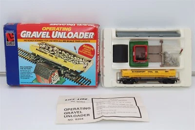 LIFE-LIKE 21311 OPERATING GRAVEL UNLOADER -HO Scale - - Image 1 of 4