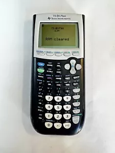 Texas Instruments TI-84 Plus Graphing Calculator 2004- CD, Cable, Manual - WORKS - Picture 1 of 7