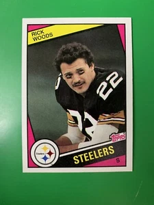 1984 Topps Rick Woods RC Pittsburgh Steelers #173 - Picture 1 of 2