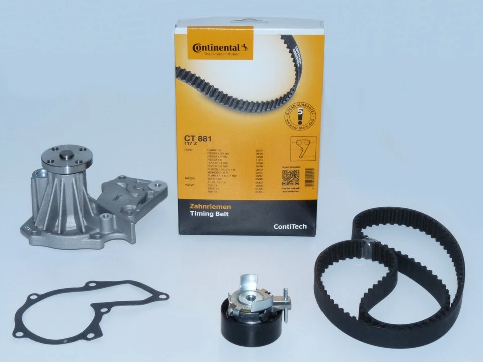 CONTI CT881 Zahnriemen +Rolle Wasserpumpe VOLVO FORD Focus Fiesta KA 1.2 1.4 1.6 - Bild 1 von 1