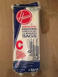 Genuine Hoover vacuum cleaner bags type C 4 pack 4010003C New old stock NOS - Picture 1 of 1