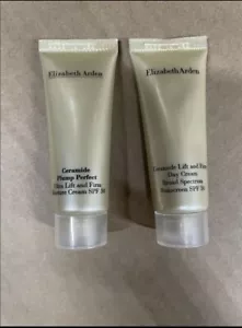 Paquete de 2 Crema Firme y Elevadora de Ceramida Elizabeth Arden Perfecta FPS 30 0,5 OZ - Imagen 1 de 3