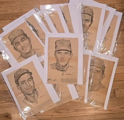 1969 New York Mets Newspaper Caricature Drawings -14 Players-Nolan Ryan-RARE - Image 1 of 4