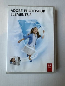 Adobe Photoshop Elements 8 for PC, Software Disc w/ Serial Number Install Key - Picture 1 of 2