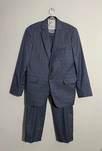 Traje de hombre Todd Snyder Mayfair Fit patrón a cuadros azul marino talla 42R - Imagen 1 de 22