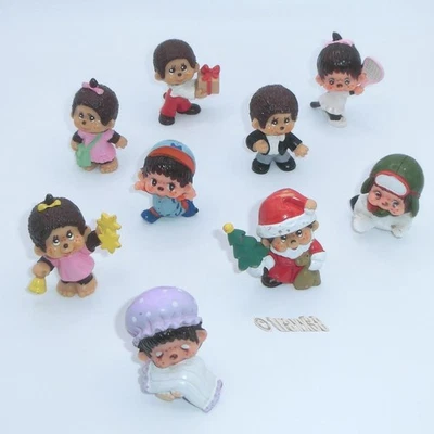 •••traxx38••• : Uralte Monchhichi, Sekiguchi 1979, Bully - 9 Figuren• MEGARAR! • - Bild 1 von 2