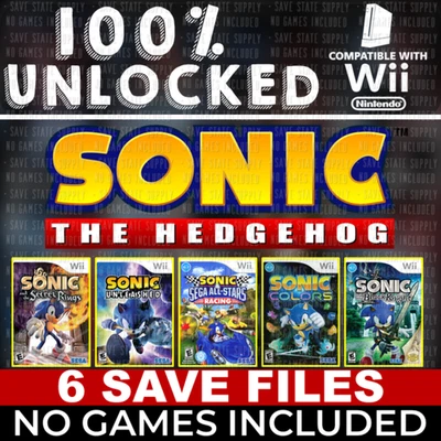 Sonic Unleashed Colors Secret Rings Black Knight Racing SD Card Wii All Items - Image 1 of 3