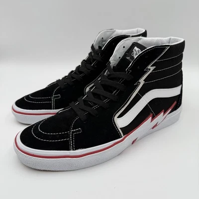 Vans SK8-Hi Bolt Sneakers Skateboard Shoes Mens US 12 High Top Black White Red - Image 1 of 4