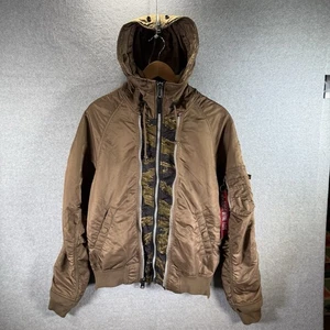 Alpha Industries Men's Coyote Brown N-2B Zips Parka Hoodie Jacket - Picture 1 of 11
