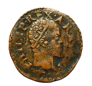 NAPOLI - FILIPPO II 1554-1598 -AE/ 2 CAVALLI RARA ! - Picture 1 of 2