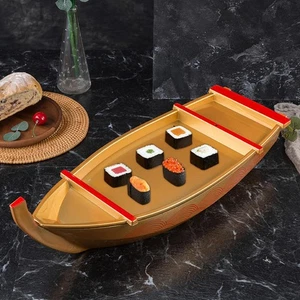 Sushi Boat Serving Tray Smooth Elegant Housewarming Gift Serving Boat Plate - Picture 1 of 7