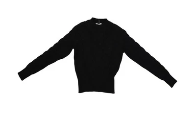 White House Black Market Sweater Womens XS Black Cable Mock Neck Cashmere Blend - Image 1 of 4