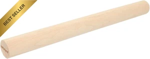 French Rolling Pin Lightweight Wooden Dough Roller for Bread and Pastry - Picture 1 of 12