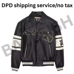 Herren Avirex Rindsleder Bomberjacke American Flight Echtleder Jacke - Bild 1 von 2