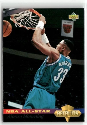 1992-93 Upper Deck NBA All-Stars #32 Alonzo Mourning Charlotte Hornets - Imagem 1 de 2
