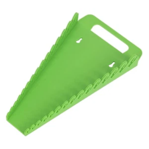 Sealey Spanner Rack Capacity 15 Spanners Hi-Vis Green WR08HV - Picture 1 of 7