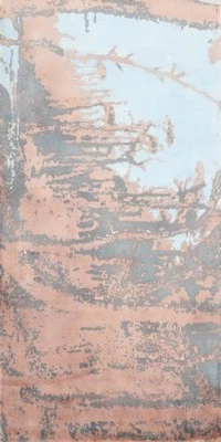 Modern Abstract Rug 2x4 Handmade with Earthy Tones and Unique Design - Image 1 of 4