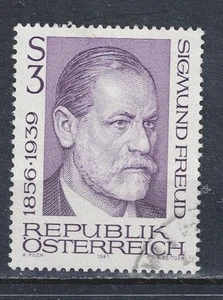 Francobollo Austria famoso psicologo Sigmund Freud 1980 A-8 - Foto 1 di 1