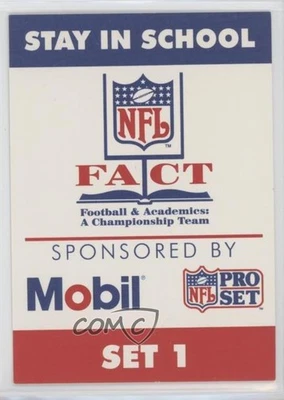 1991 Pro Set Mobil FACT Header Set 1 (Red Stripe on Bottom) #S1 - Image 1 of 2