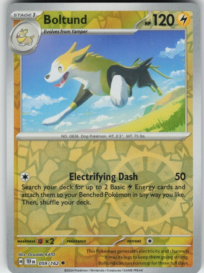 PO-01 Reverse Holo Boltund 059/162 Uncommon SV05: Temporal Forces - Image 1 of 1