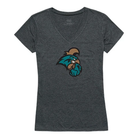 Coastal Carolina University Chanticleers NCAA Women's Cinder Tee T-Shirt Cover