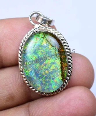 925 Sterlingsilber Anhänger 27.90 CT Natürlich Monarch Feuer Opal Cabo Certified - Bild 1 von 4