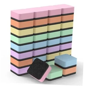 Whiteboard Erasers, 36 Pack Magnetic Dry Erase Erasers for Classroom, Mini  - Picture 1 of 7