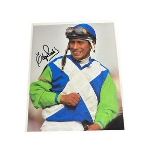 Edgar Prado Signed Autograph 8.5x10 Photo Kentucky Derby Barbaro Horse Jockey - Picture 1 of 1