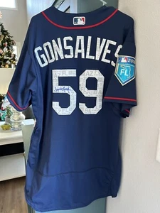 Minnesota Twins 2018 Spring Training Game Used Jersey Stephen Gonsalves Signed - Picture 1 of 6