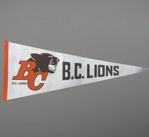 CFL Bc Lions Vintage 70er Jahre Fußball Wimpel guter Zustand - Bild 1 von 3