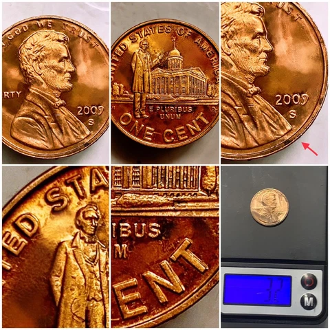 2009-S *Copper* Professional Life Proof Coin/ Horizontally Misaligned Error Cover
