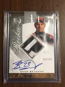 (2X) ZACH BOYCHUK 2008-09 UD THE CUP AUTOGRAPH PATCH ROOKIE RC AUTO /249 - Picture 1 of 2