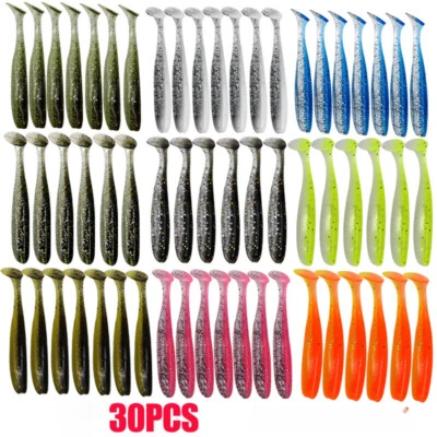 30pcs Wurm Angelköder Soft Bait Kunstköder Swimbait Wobbler Soft Bait - Bild 1 von 4