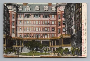Cartolina Corte d'Hotel Portland Oregon 1910 - Foto 1 di 2