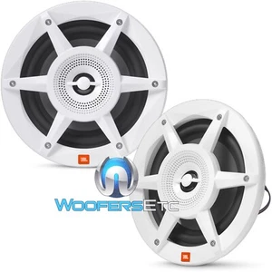 JBL STADIUM MW6520 6.5" 300W 2-WAY MARINE BOAT COAXIAL LED SPEAKERS PAIR - Picture 1 of 3